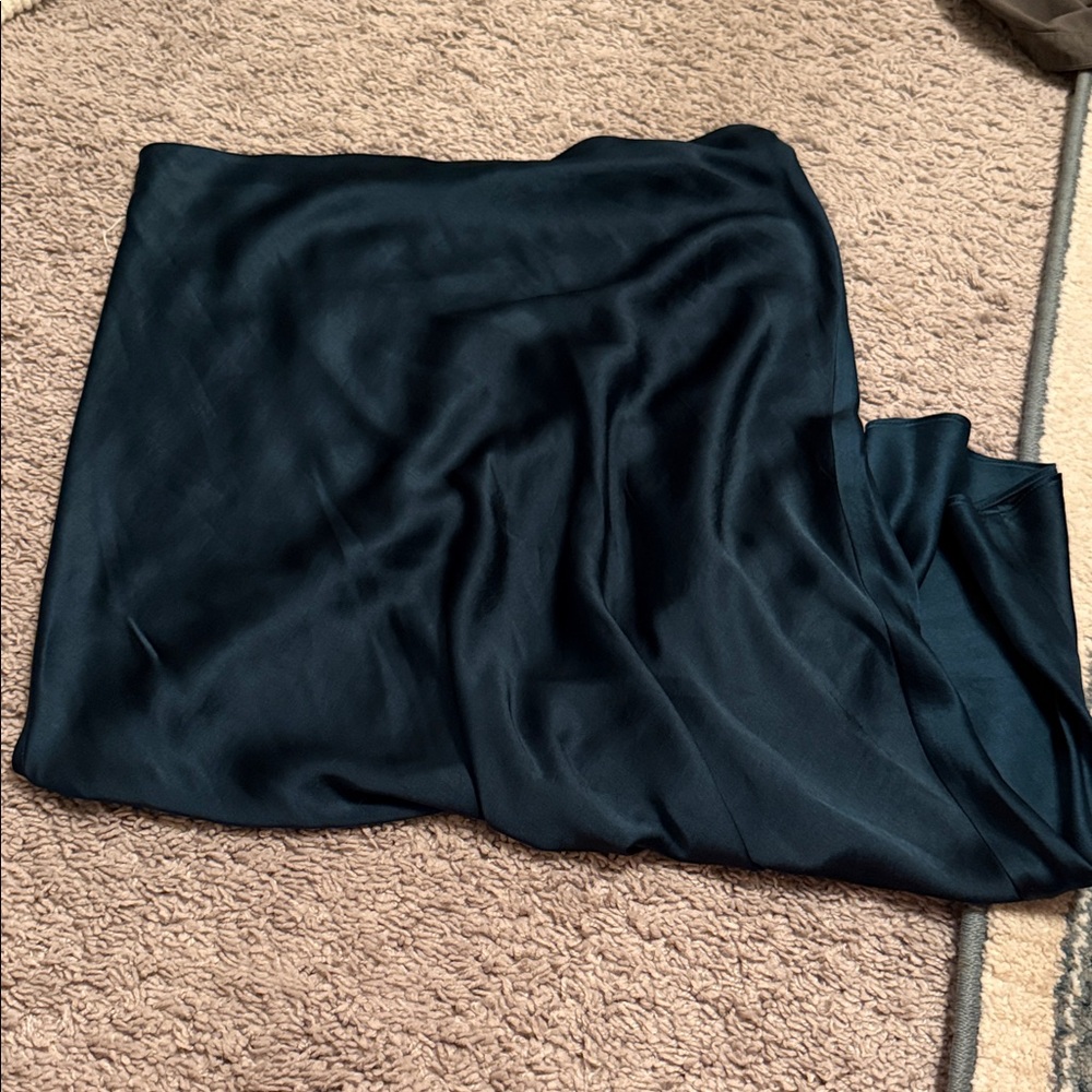 Madewell dark green Midi Skirt